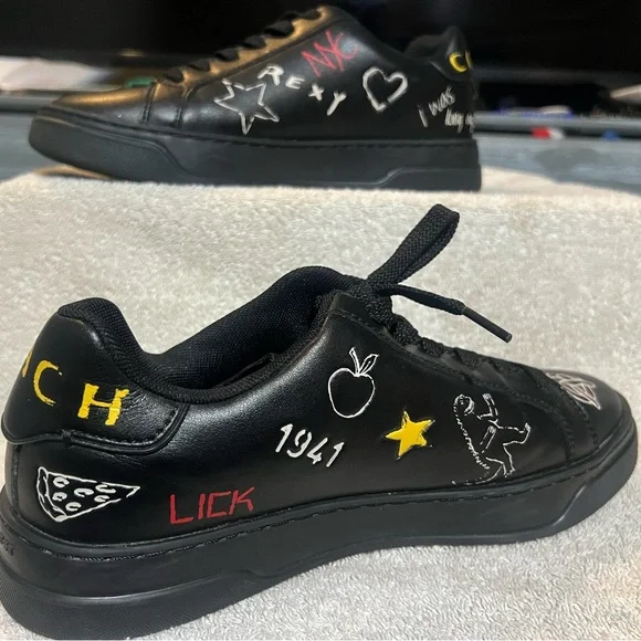 Coach High line signature low top charcoal/black sneaker - Picture 3 of 7